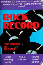 Cover of: Rock record