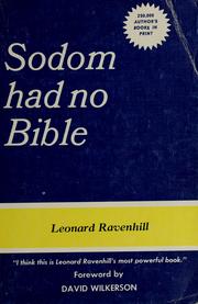 Cover of: Sodom had no Bible by Leonard Ravenhill