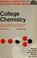 Cover of: First-year college chemistry