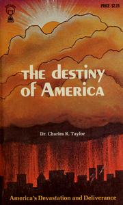 Cover of: The destiny of America