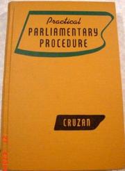 Practical parliamentary procedure by Rose Marie Cruzan