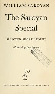Cover of: The Saroyan special: Selected short stories. Illustrated by Don Freeman