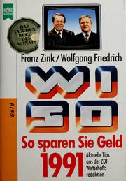 Cover of: WISO, so sparen Sie Geld 1991 by Franz Zink