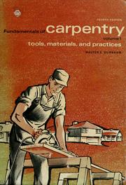 Cover of: Fundamentals of carpentry by Walter Edward Durbahn