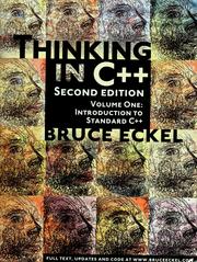 Cover of: Thinking in C++ by Bruce Eckel