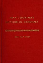 Cover of: Private secretary's encyclopedic dictionary