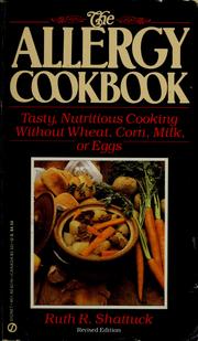 Cover of: The allergy cookbook by Ruth R. Shattuck