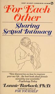Cover of: For Each Other: Sharing Sexual Intimacy