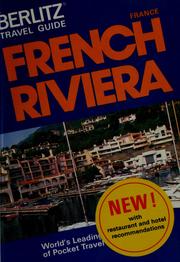 Cover of: French Riviera | 