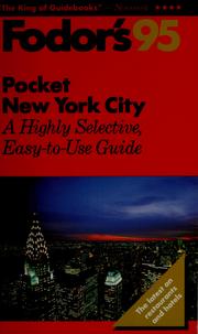 Cover of: Fodor's95 pocket New York City