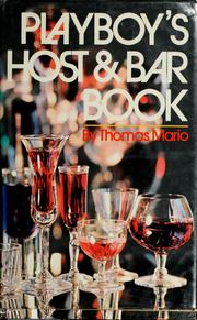Cover of: Playboy's host & bar book. by Thomas Mario