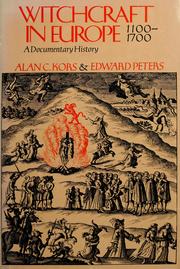 Cover of: Witchcraft in Europe, 1100-1700: a documentary history