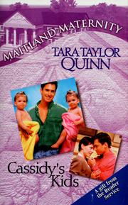 Cover of: Cassidy's Kids (Maitland Maternity) by Tara Taylor Quinn