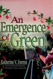 Cover of: An emergence of green by Katherine V. Forrest