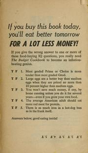 Cover of: The budget cookbook by Culinary Arts Institute.