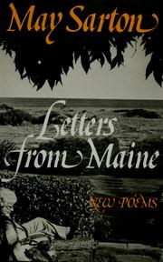 Cover of: Letters from Maine: new poems