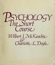 Cover of: Psychology (Addison-Wesley Series in Psychology) | Wilbert J. McKeachie