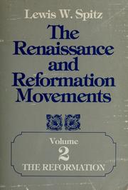 Cover of: The Renaissance and Reformation movements