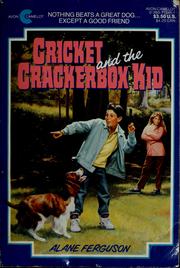 Cover of: Cricket and the crackerbox kid