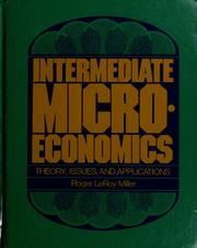 Cover of: Intermediate microeconomics by Roger LeRoy Miller