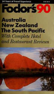 Cover of: Fodor's90, Australia, New Zealand, the South Pacific by Candice Gianetti