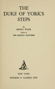Cover of: The Duke of York's Steps by Henry Wade