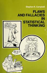 Cover of: Flaws and fallacies in statistical thinking by Stephen K. Campbell