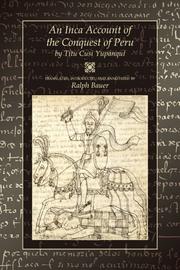Cover of: An Inca Account of the Conquest of Peru by Titu Cusi Yupanqui