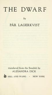 Cover of: The dwarf by Pär Lagerkvist