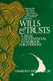 Cover of: Wills & trusts: a legal and financial handbook for everyone