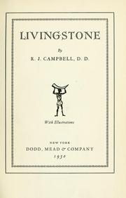 Cover of Livingstone