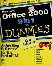 Cover of: Microsoft Office 2000 9 in 1 for dummies: desk reference