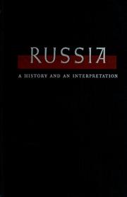 Cover of: Russia: a history and an interpretation.