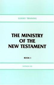 Cover of: ministry of the New Testament | Witness Lee