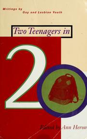 Cover of: Two teenagers in 20: writings by gay and lesbian youth