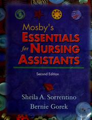 Cover of: Mosby's essentials for nursing assistants
