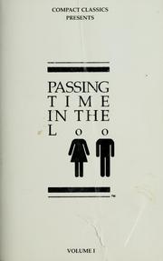 Cover of: Passing time in the loo