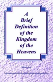 Cover of: A Brief Definition of the Kingdom of the Heavens