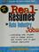 Cover of: Real-Resumes for Auto Industry Jobs