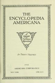 Cover of: The Encyclopedia Americana by 