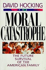 Cover of: The moral catastrophe