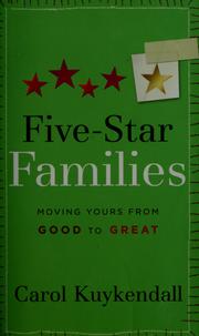Cover of: Five-Star Families: Moving Yours from Good to Great (Mothers of Preschoolers (Mops))