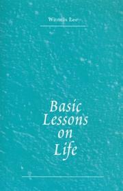 Cover of: Basic Lessons on Life | Witness Lee