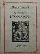 Cover of: Pax corporis