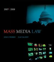 Cover of: Mass Media Law, 2007/2008 Edition with PowerWeb