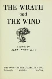 Cover of: The wrath and the wind: a novel.