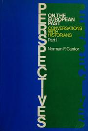 Cover of: Perspectives on the European past: conversations with historians