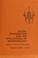 Cover of: Social organization and the applications of anthropology