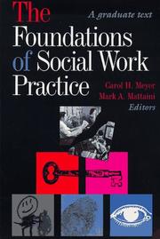 Cover of: The Foundations of Social Work Practice by Carol H. Meyer, Mark A. Mattaini, Carol H. Meyer, Mark A. Mattaini