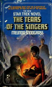 Cover of: The Tears of Singers by Melinda Snodgrass